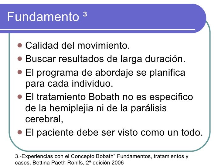 concepto bobath neurodesarrollo